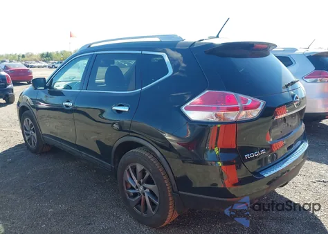 2016 Nissan Rogue Sl из США, поврежденный, VIN 5N1AT2MV3GC809218